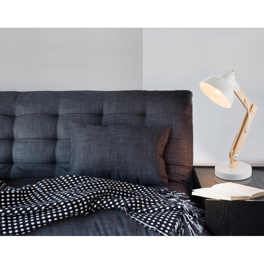 Brilagi - Lampe de table FOCUS 1xE27/40W/230V blanche