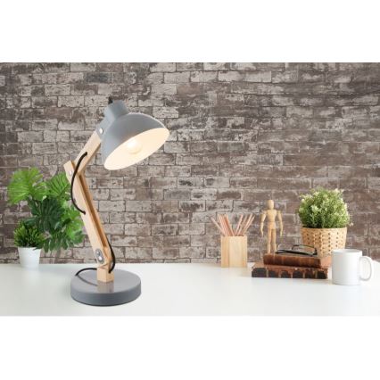 Brilagi - Lampe de table FOCUS 1xE27/40W/230V grise