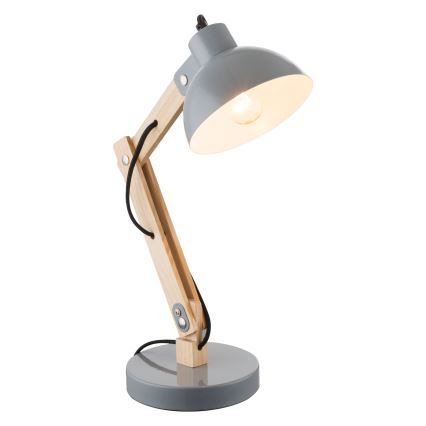 Brilagi - Lampe de table FOCUS 1xE27/40W/230V grise