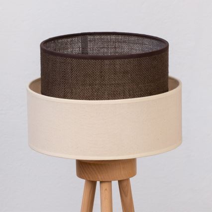 Brilagi - Lampe de table LED BOHO STYLE 1xE27/15W/230V crème/marron