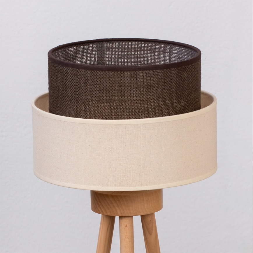 Brilagi - Lampe de table LED BOHO STYLE 1xE27/15W/230V crème/marron