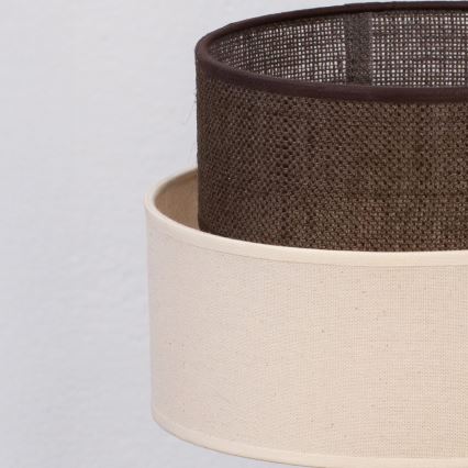 Brilagi - Lampe de table LED BOHO STYLE 1xE27/15W/230V crème/marron