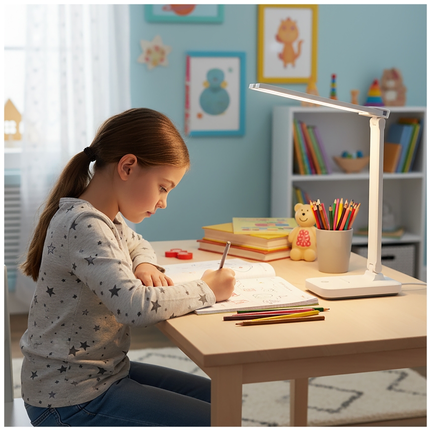 Brilagi - Lampe de table LED dimmable MODO DUO LED/8W/5V 3000/4000/6500K blanche