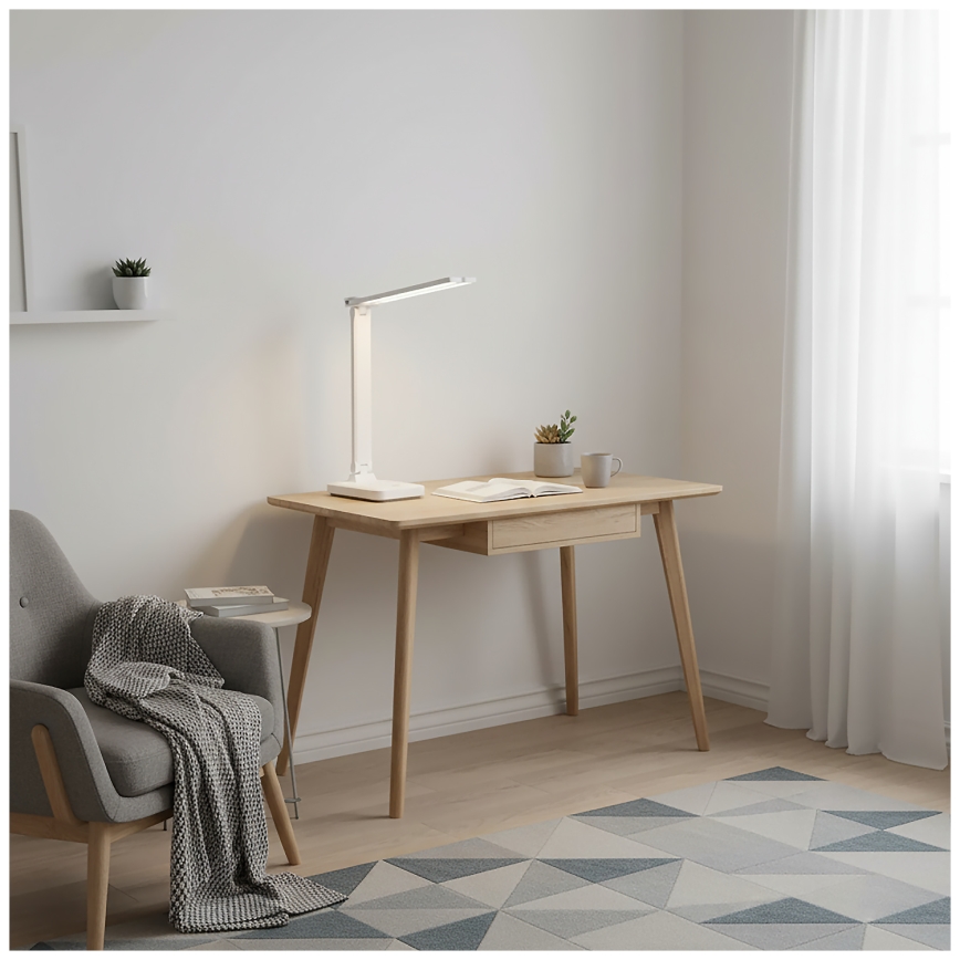 Brilagi - Lampe de table LED dimmable MODO DUO LED/8W/5V 3000/4000/6500K blanche