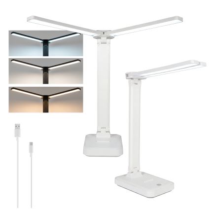 Brilagi - Lampe de table LED dimmable MODO DUO LED/8W/5V 3000/4000/6500K blanche