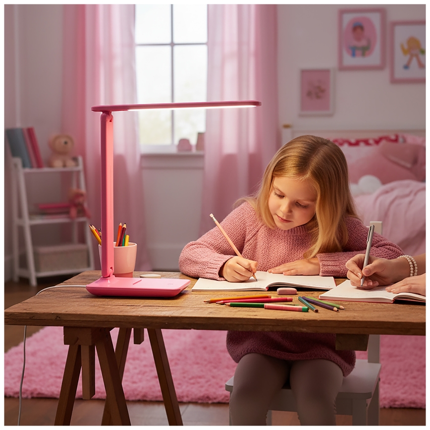 Brilagi - Lampe de table LED dimmable MODO LED/7W/230V 3000/4000/6500K rose