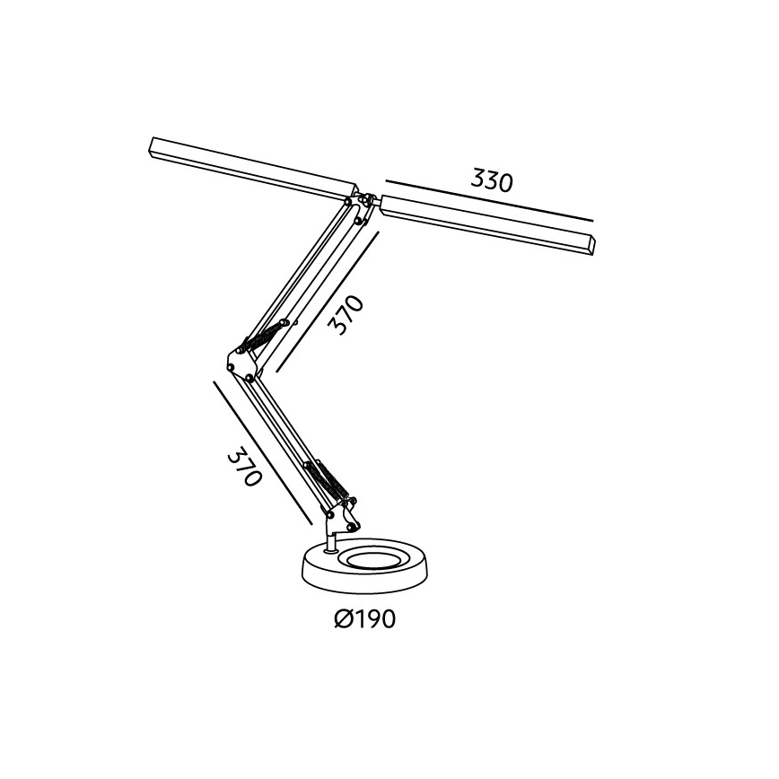 Brilagi - Lampe de table LED dimmable VARIO LED/15W/230V 3000-6000K blanche