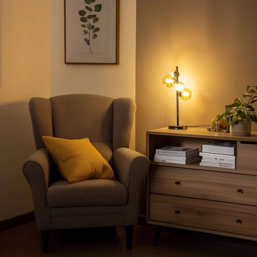 Brilagi - Lampe de table LED MILLA 4xG9/3W/230V chrome brillant/doré