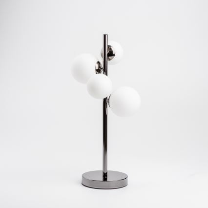 Brilagi - Lampe de table LED MILLA 4xG9/3W/230V chrome noir/blanc