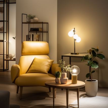 Brilagi - Lampe de table LED MILLA 4xG9/3W/230V chrome noir/blanc