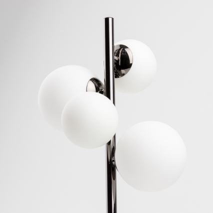 Brilagi - Lampe de table LED MILLA 4xG9/3W/230V chrome noir/blanc