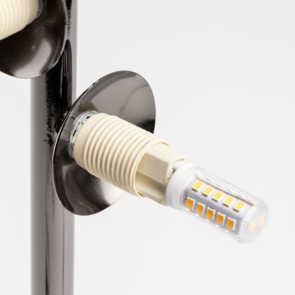 Brilagi - Lampe de table LED MILLA 4xG9/3W/230V chrome noir/blanc