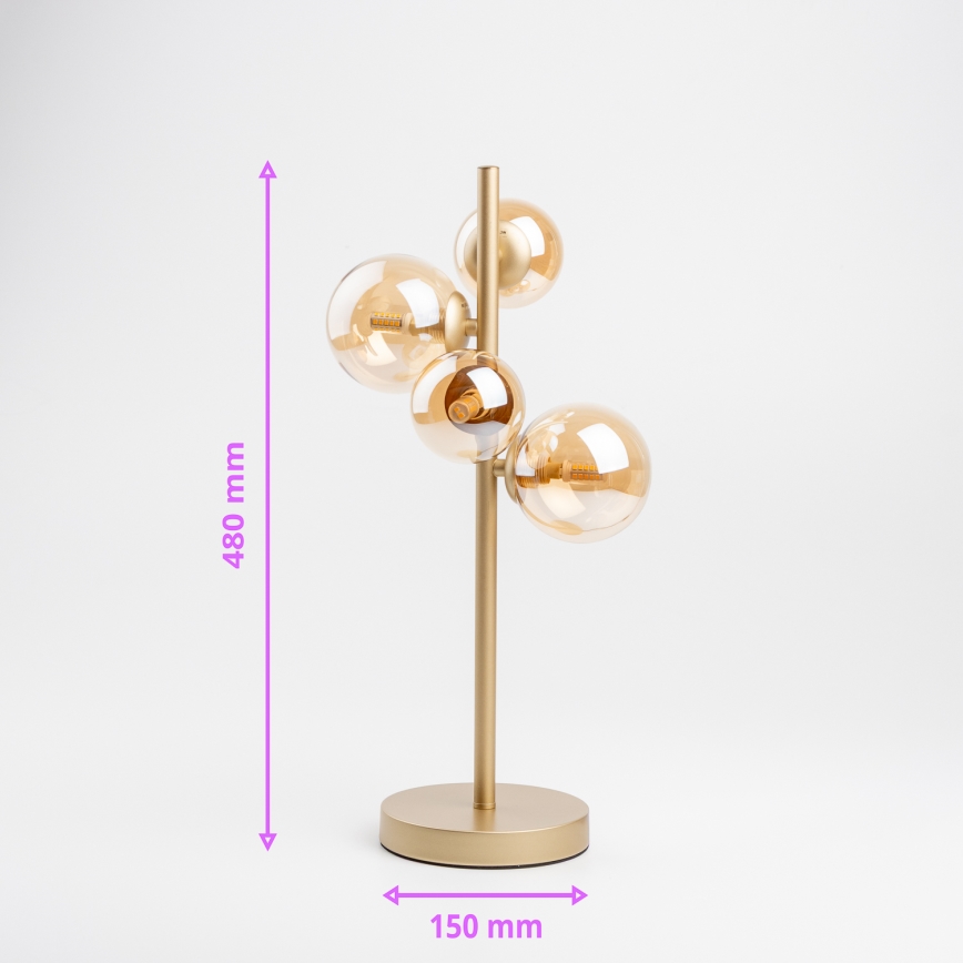 Brilagi - Lampe de table LED MILLA 4xG9/3W/230V doré