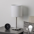 Brilagi - Lampe de table LED NUBILA 1xE27/60W/230V blanche