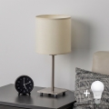 Brilagi - Lampe de table LED NUBILA 1xE27/60W/230V crème