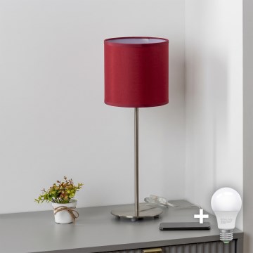 Brilagi - Lampe de table LED NUBILA 1xE27/60W/230V rouge pompéien