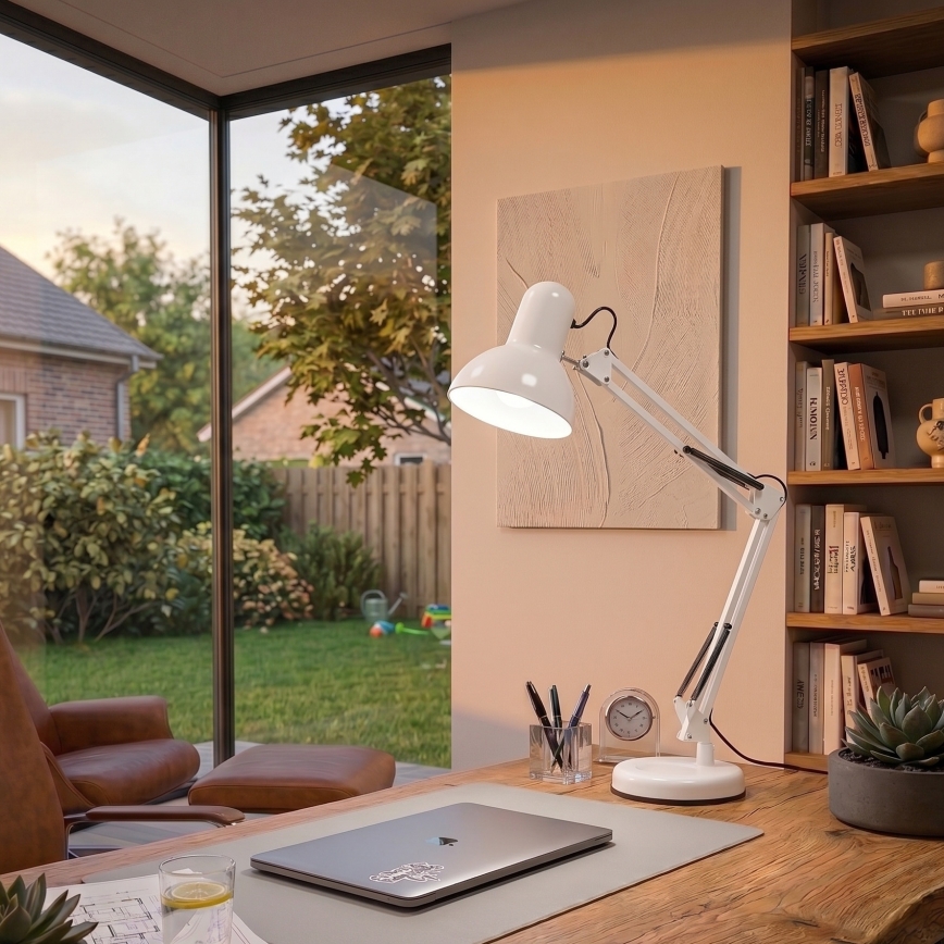 Brilagi - Lampe de table LED ROMERO 1xE27/10W/230V blanche