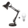 Brilagi - Lampe de table LED ROMERO 1xE27/10W/230V noire