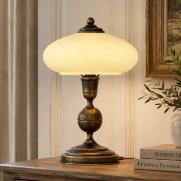 Brilagi - Lampe de table MOLLERO 1xE14/11W/230V bronze/patiné