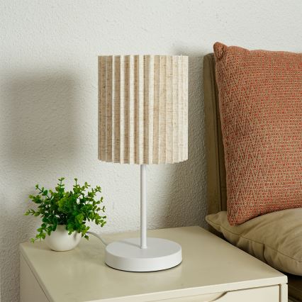 Brilagi - Lampe de table NORDIC WAVE 1xE27/15W/230V lin/blanc