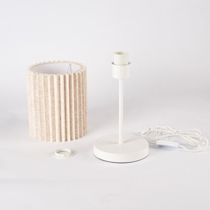 Brilagi - Lampe de table NORDIC WAVE 1xE27/15W/230V lin/blanc