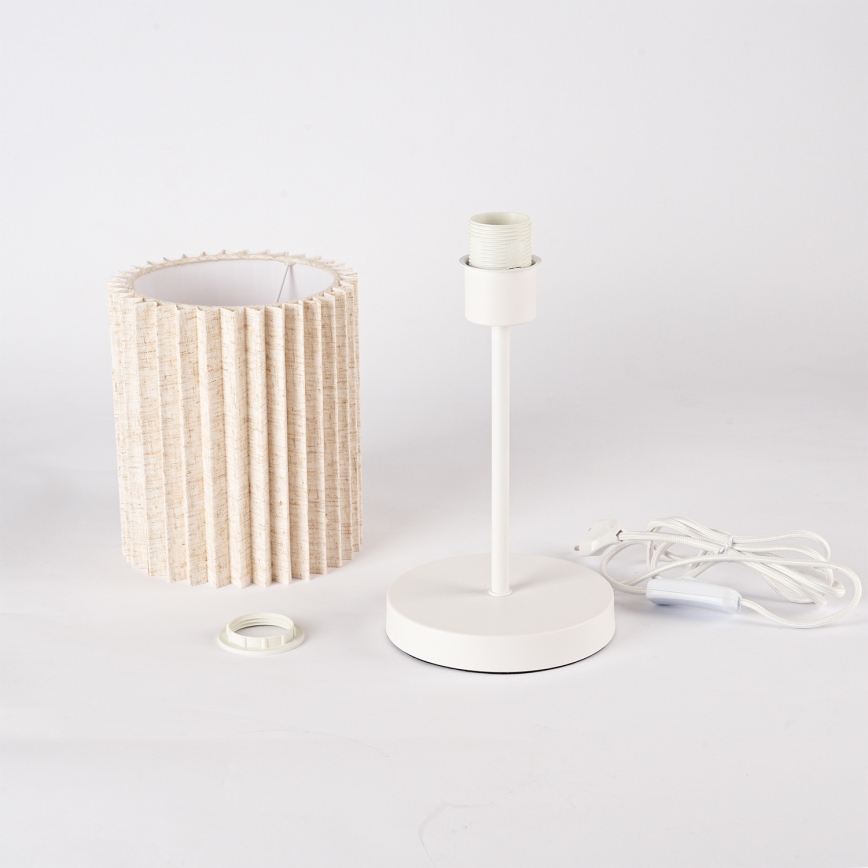 Brilagi - Lampe de table NORDIC WAVE 1xE27/15W/230V lin/blanc