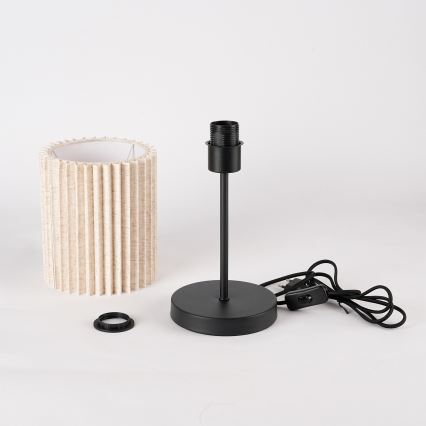 Brilagi - Lampe de table NORDIC WAVE 1xE27/15W/230V lin/noir