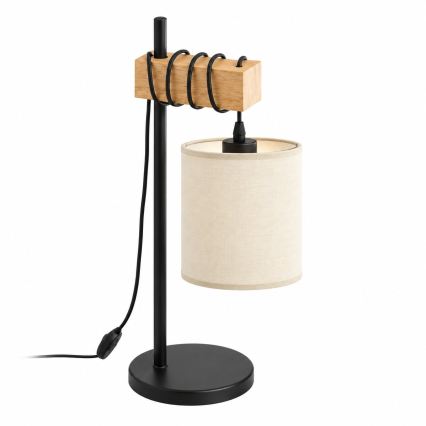 BRILAGI - Lampe de table NUBILA 1xE27/40W/230V marron/noir/crème