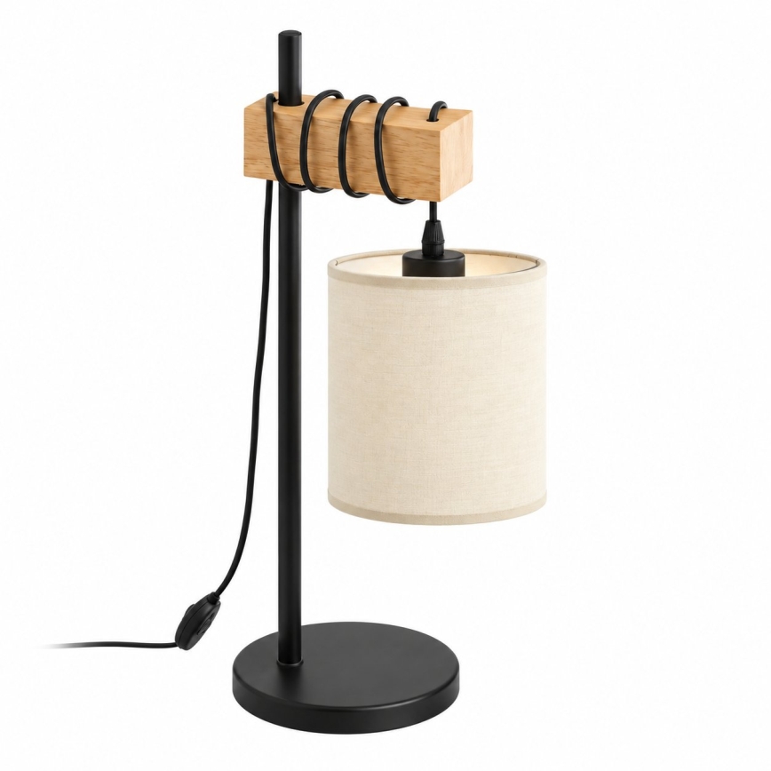 BRILAGI - Lampe de table NUBILA 1xE27/40W/230V marron/noir/crème