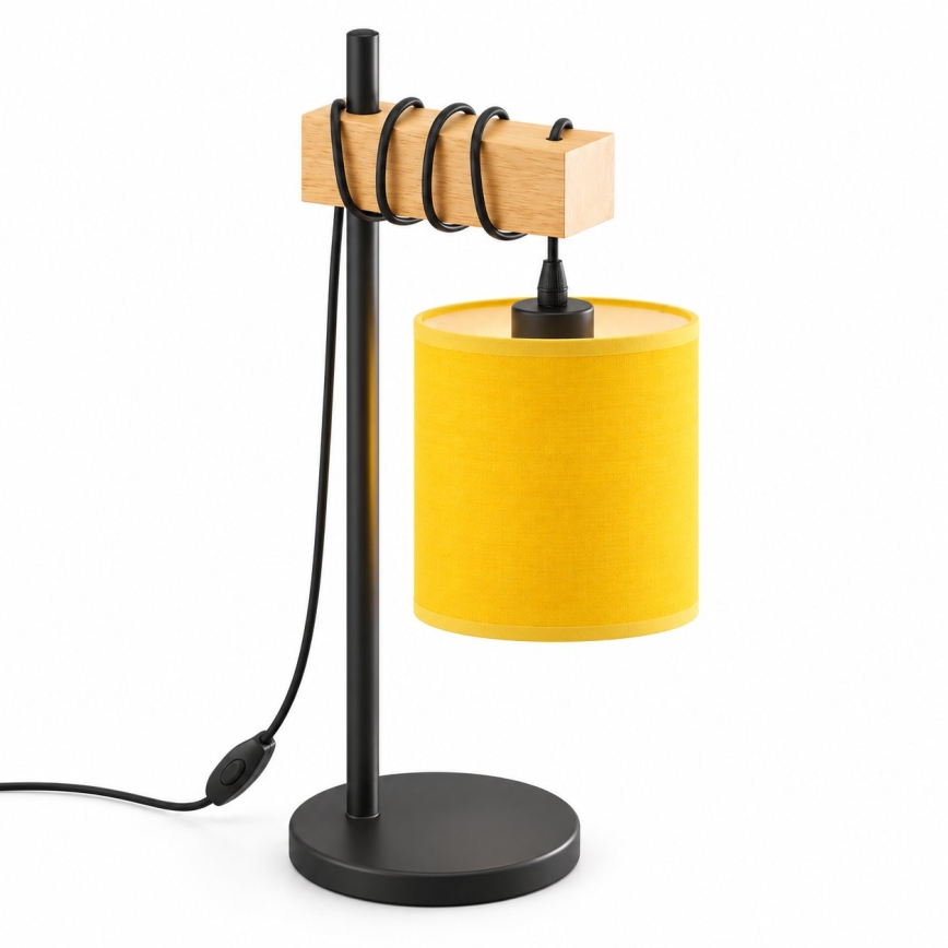 BRILAGI - Lampe de table NUBILA 1xE27/40W/230V marron/noir/jaune
