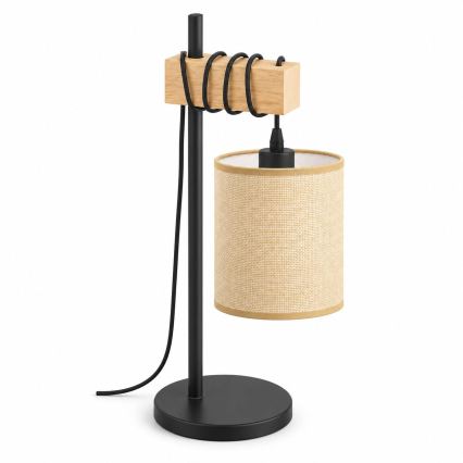 BRILAGI - Lampe de table NUBILA 1xE27/40W/230V marron/noir/marron clair