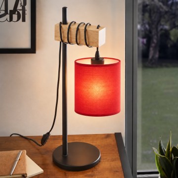 BRILAGI - Lampe de table NUBILA 1xE27/40W/230V marron/noir/rouge