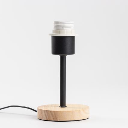 Brilagi - Lampe de table NUBILA WOOD 1xE27/25W/230V chêne/noir/gris clair