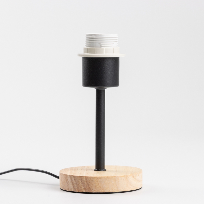 Brilagi - Lampe de table NUBILA WOOD 1xE27/25W/230V chêne/noir/gris clair