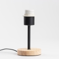BRILAGI - Lampe de table NUBILA WOOD 1xE27/25W/230V chêne/noir