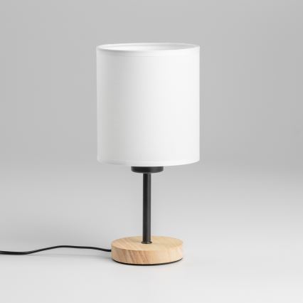 Brilagi - Lampe de table NUBILA WOOD 1xE27/25W/230V chêne/noir
