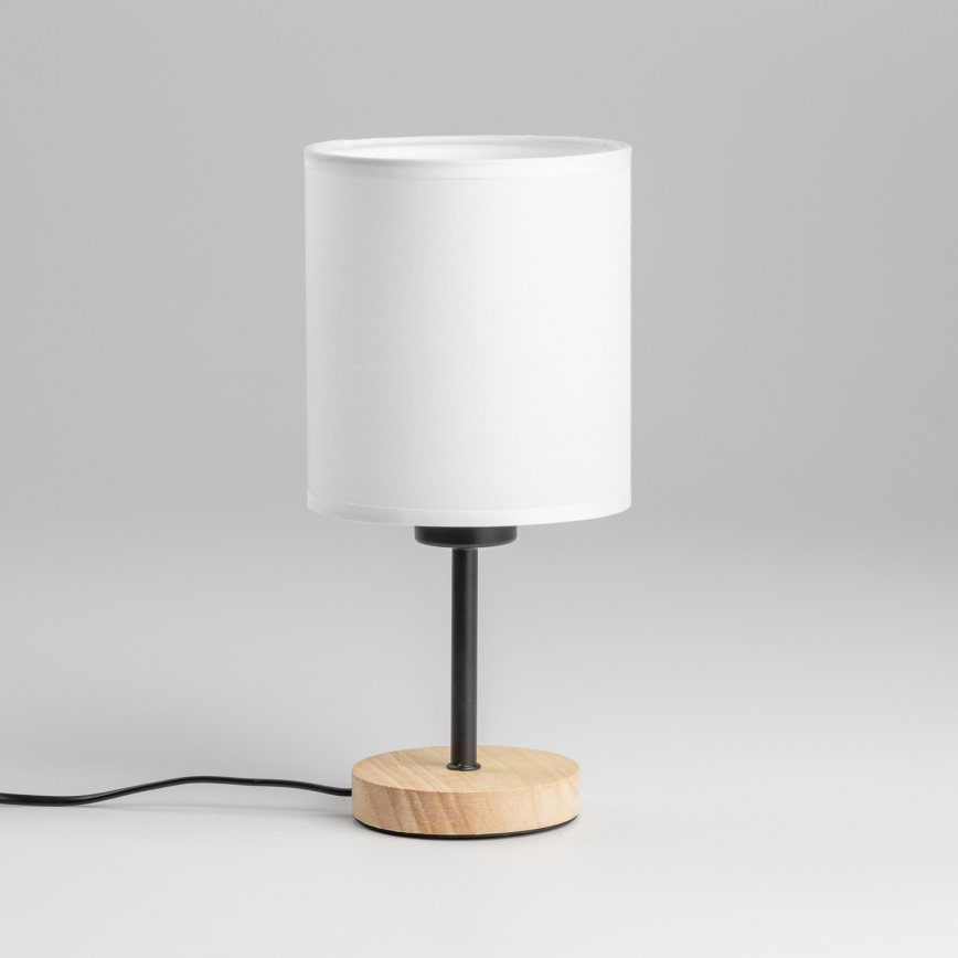 Brilagi - Lampe de table NUBILA WOOD 1xE27/25W/230V chêne/noir