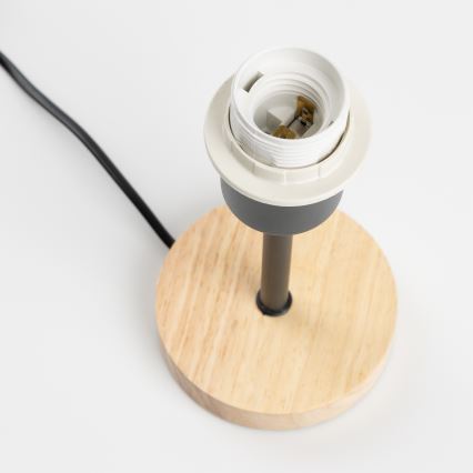 Brilagi - Lampe de table NUBILA WOOD 1xE27/25W/230V chêne/noir/orange