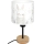 Brilagi - Lampe de table pour enfant BOBO WOOD 1xE27/25W/230V chêne/noir/blanc/lapins