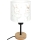 Brilagi - Lampe de table pour enfant BOBO WOOD 1xE27/25W/230V chêne/noir/blanc/motifs lapins