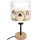 Brilagi - Lampe de table pour enfant BOBO WOOD 1xE27/25W/230V chêne/noir/blanc/rose/fées