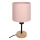 Brilagi - Lampe de table pour enfant BOBO WOOD 1xE27/25W/230V chêne/noir/rose