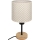 Brilagi - Lampe de table pour enfants BOBO WOOD 1xE27/25W/230V chêne/noir/beige/à pois