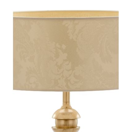 Brilagi - Lampe de table SAPHIRE 1xE27/15W/230V crème/dorée/patinée