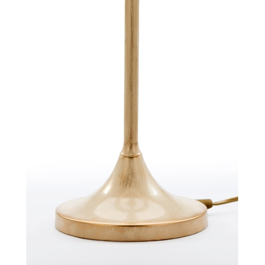 Brilagi - Lampe de table SAPHIRE 1xE27/15W/230V crème/dorée/patinée