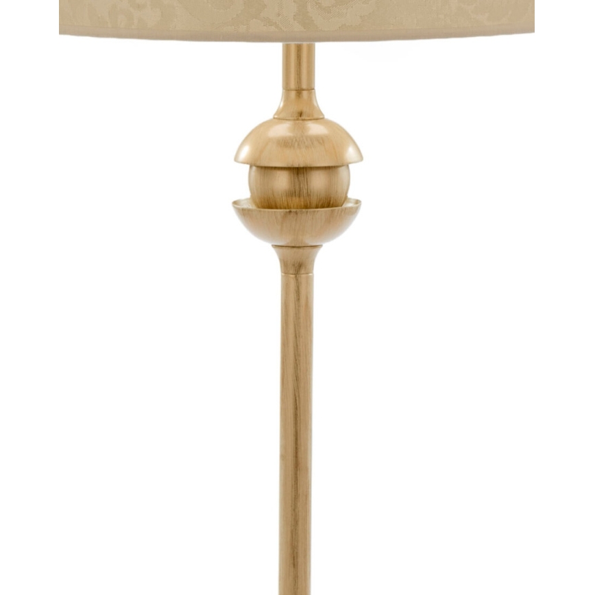 Brilagi - Lampe de table SAPHIRE 1xE27/15W/230V crème/dorée/patinée