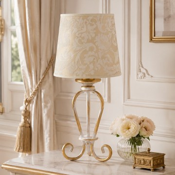 Brilagi - Lampe de table SONIA 1xE27/15W/230V crème/patine