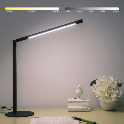 Brilagi - Lampe de bureau tactile dimmable VARIO LED/7W/230V 3000-6500K CRI 96 noire