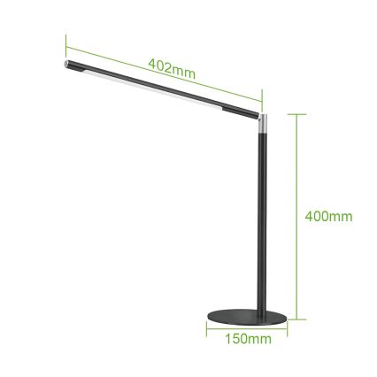 Brilagi - Lampe de bureau tactile dimmable VARIO LED/7W/230V 3000-6500K CRI 96 noire
