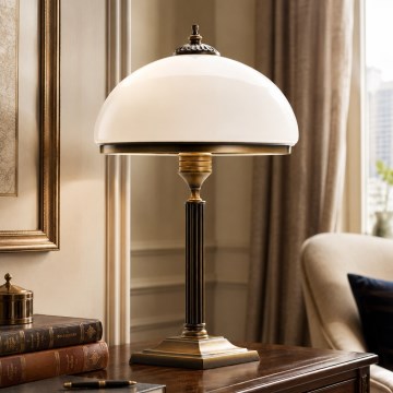 Brilagi - Lampe de table TAURUS 2xE14/11W/230V bronze